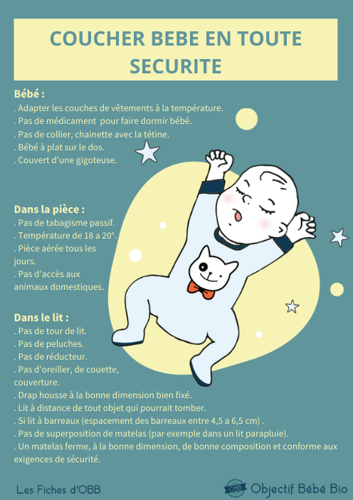 coucher bébé en toute sécurité.
